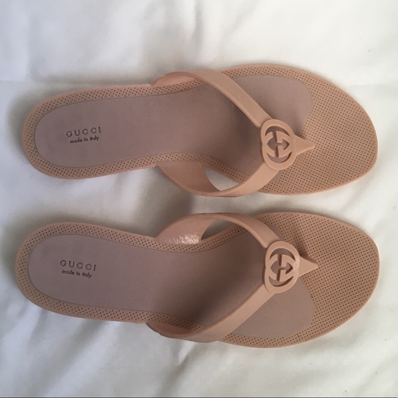 💯 GUCCI rubber slippers in ROSE - Picture 6 of 6